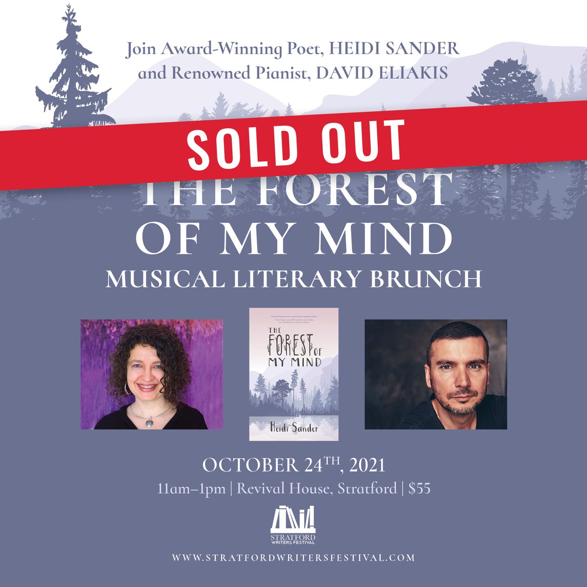 Looking forward Heidi Sander's book launch event this Sunday at <a href="/RevivalHouseON/">Revival House</a>  in <a href="/StratfordON/">Destination Stratford</a> . The show is sold out!