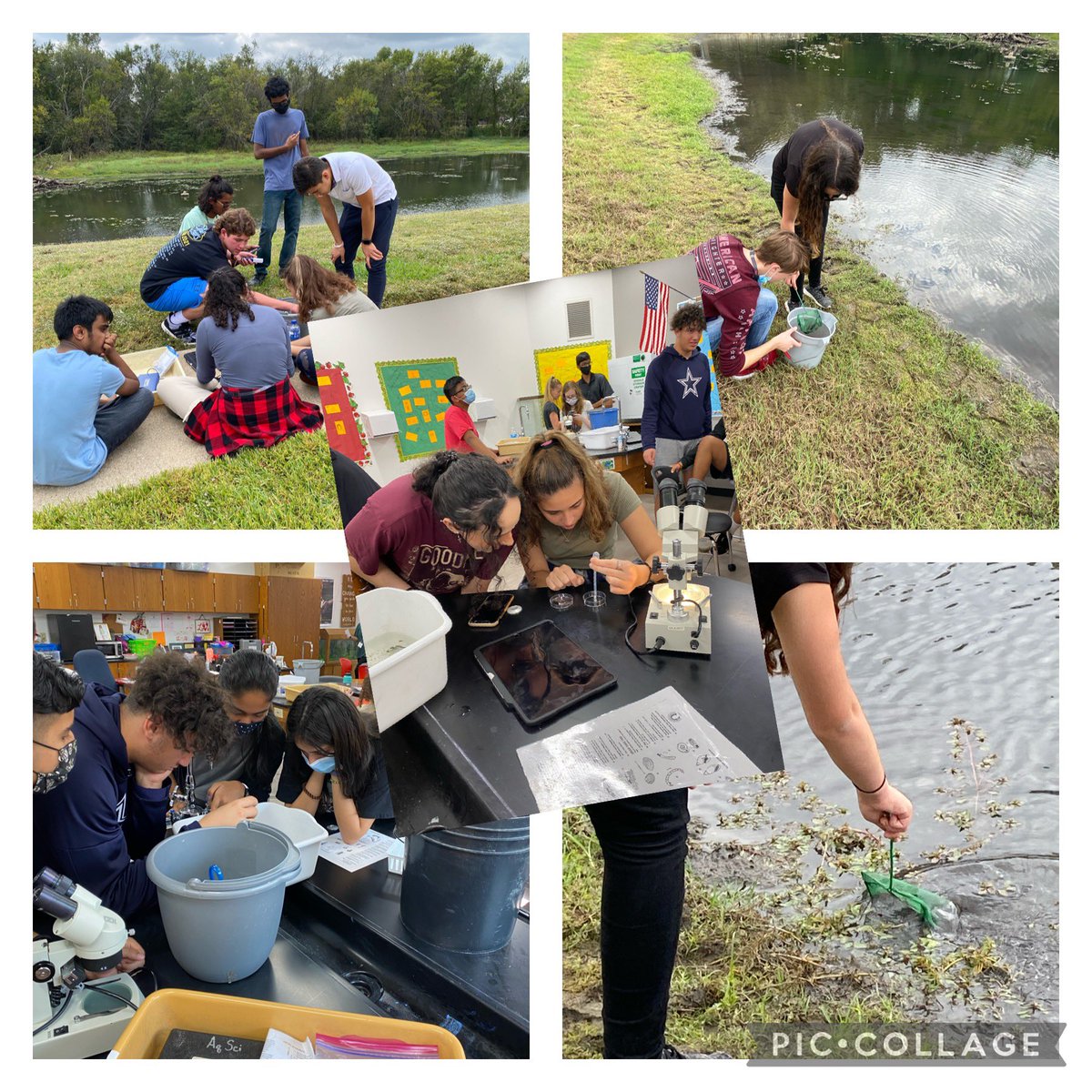 andersonenvisci's tweet photo. It was a great day to collect data at the pond! @CoppellHigh #CHSReset @CISD_Science #CHSAquaticscience https://t.co/cNpwcXQMaA