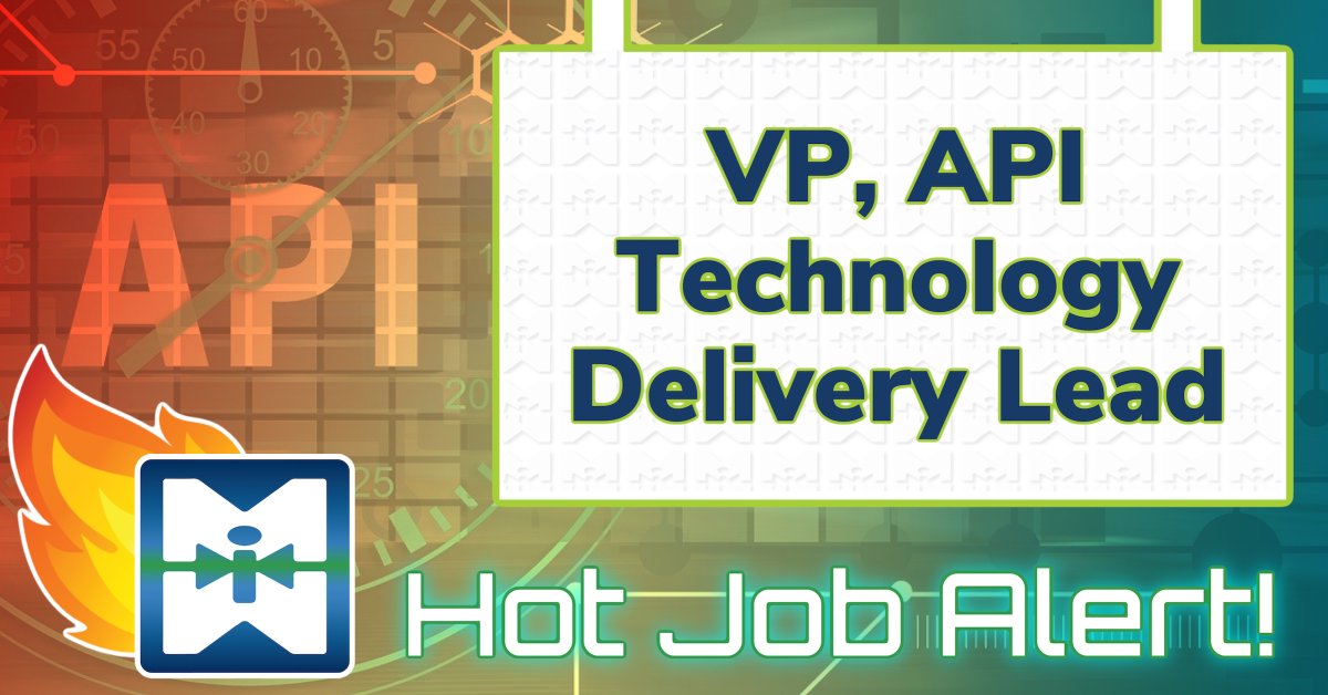 MMIstaffing's tweet image. **Hot Job Alert** Our client, one of the world’s largest publicly traded property and casualty insurer, is seeking a VP, API Technology Delivery Lead.
#api #applicationprogramminginterface