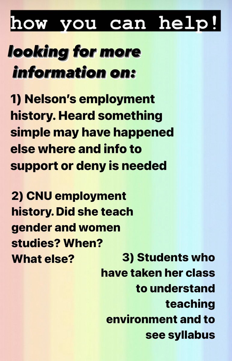 soapaccino's tweet photo. CNU Proposal help! DM me if you have any info!
*correction* “something similar may have happened at another job” https://t.co/A7VoFLfHEm