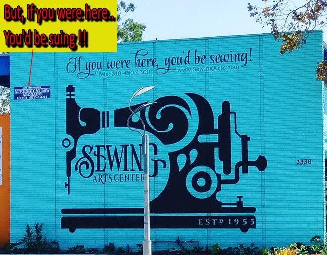 When you have the wrong neighbor <a href="/sewingarts/">Sewing Arts Center</a>