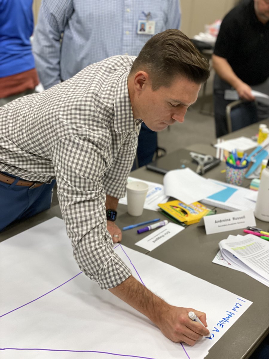 Plano_Schools's tweet photo. Great team collaboration is underway as district &amp; campus leaders &amp; teachers collaborate on how to connect Portrait of a Graduate dispositions to content. Watch this board meeting presentation to learn more about Portrait of a Graduate: https://t.co/zGPKIBpsRL https://t.co/DbBpVtrQ4k