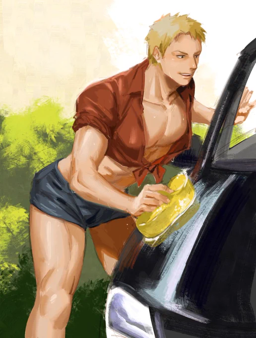 #AttackOnTitan Charity car wash☺️🚘💦 