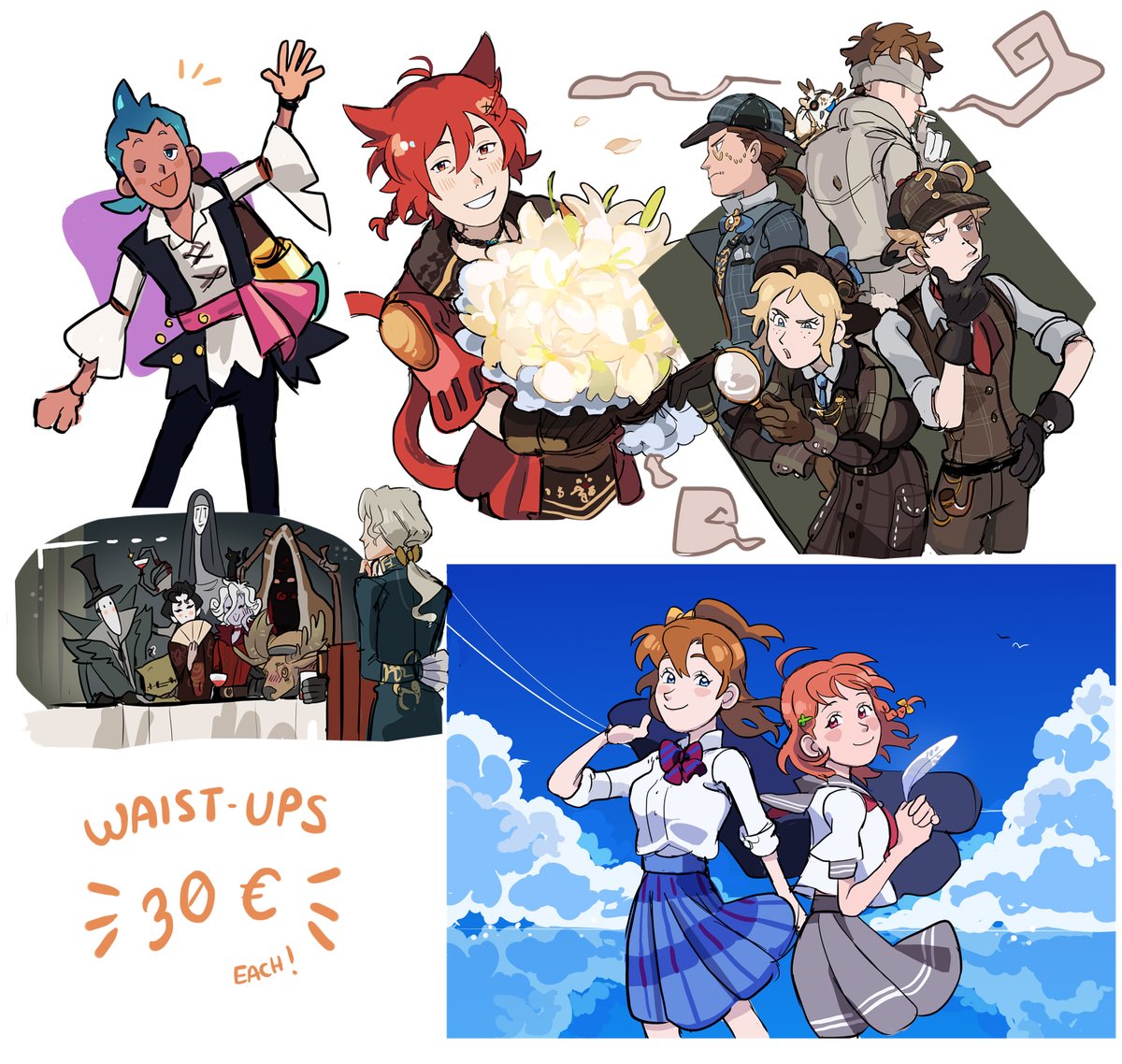 im broke so HERE WE GOO opening 5 slots for now! please feel free to dm me any questions, thank you so much for taking a look at it🥰 