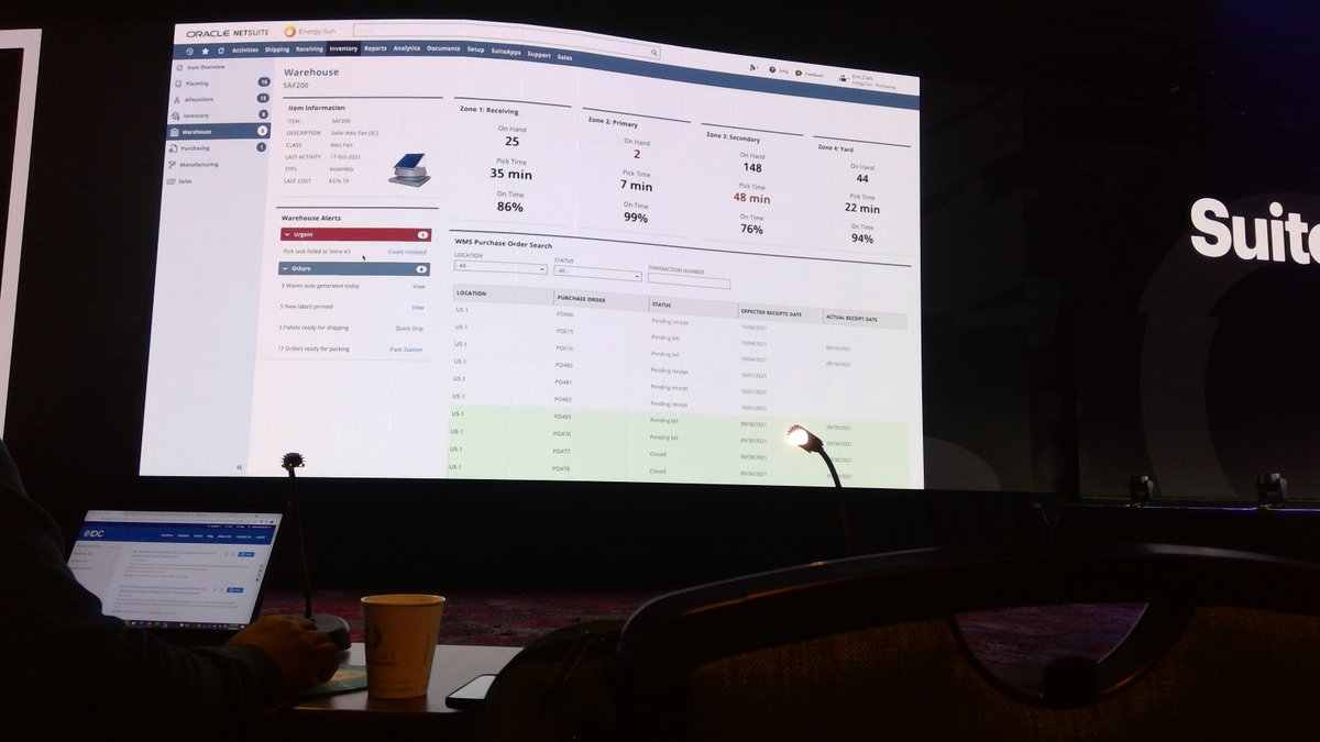 evenanerd's tweet photo. Item visibility - wineries are desperate to track inventory across channels and locations.  Love this view in @NetSuite #SuiteWorld https://t.co/fmU3Oora8e