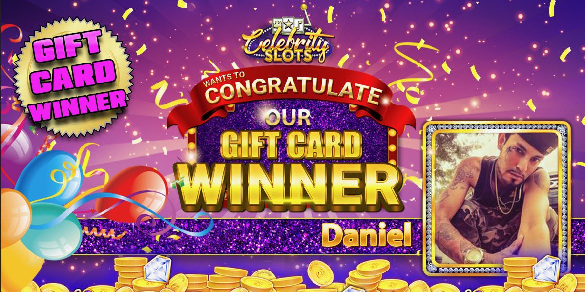 🎉 Play for your chance to win Cash &amp; Prizes! 
📲 Play Now: link.celebrityslots.com/1/applaunch
🌟 Congratulations to Daniel for winning a Gift Card!

#celebrityslots #winning #lindseypelas #giveaway #giftcard #prizes #cashandprizes #cash #instagood #instawin #win #sweeps