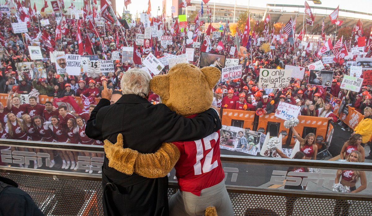 WSUCougars's tweet photo. 3 years ago today, ESPN's @CollegeGameDay came to Pullman for an electric weekend on the Palouse.

Let's bring the same energy this weekend for @WSUCougarFB, Coug Nation. 

#GoCougs | #BackHome https://t.co/bFj7esKVZl