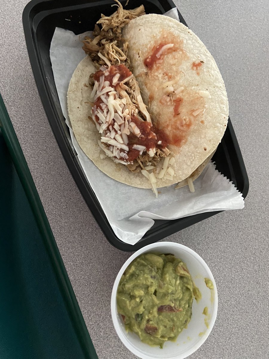 shhshomeland's tweet photo. Supported Tech Highs culinary food truck today for lunch. Delicious chicken street tacos and guacamole π₯ #CTE #TechHigh #culinary https://t.co/c3MnsNnlQU