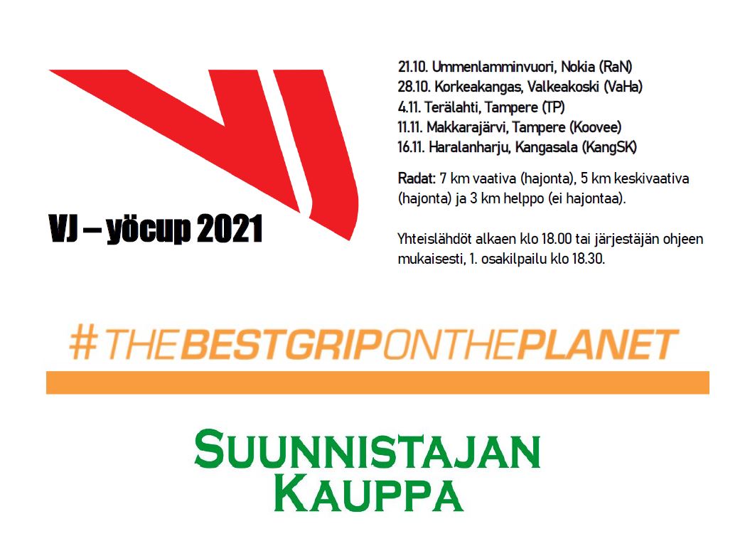 Huomenna torstaina käynnistyy VJ-yöcup 2021 Nokialla lähes 130 suunnistajan voimin. A- ja B-sarjoista tarjolla myös seurantaa ja siinä mukana olevat osallistujat löytyvät O-Skillsin sivuilta, kuten myös tapahtumaohjeet: o-skills.fi/kisa/ummelanvu… #suunnistus #vjyocup
