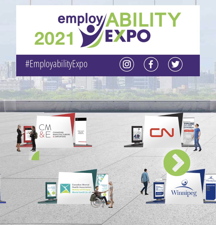 employABILITYMB's tweet photo. The #employabilityexpo exhibition is going on until 1:00 pm today.
Visit and chat live with our booths exhibitors. https://t.co/FuDLoL4sHX