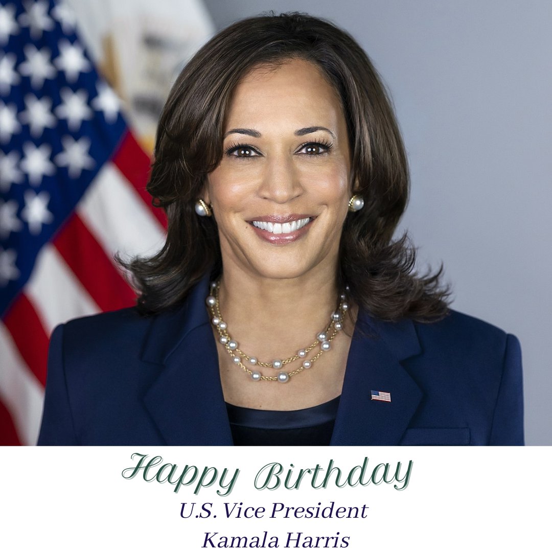 Wishing our , Madam Vice President Kamala Harris a Happy Birthday     