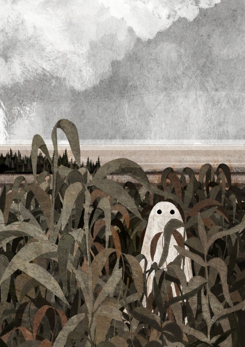 "There's a ghost in the cornfield again..."

Art by Katherine Blower