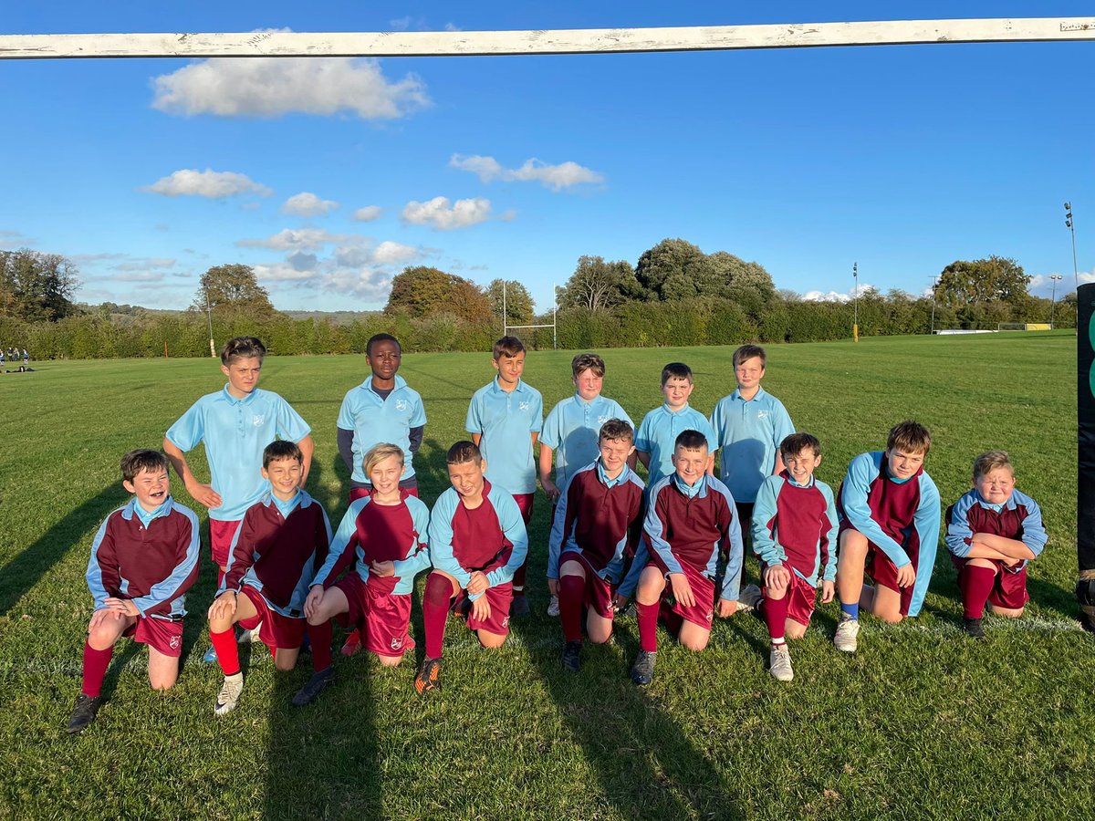 Year 7 boys all ready for their first rugby tournament