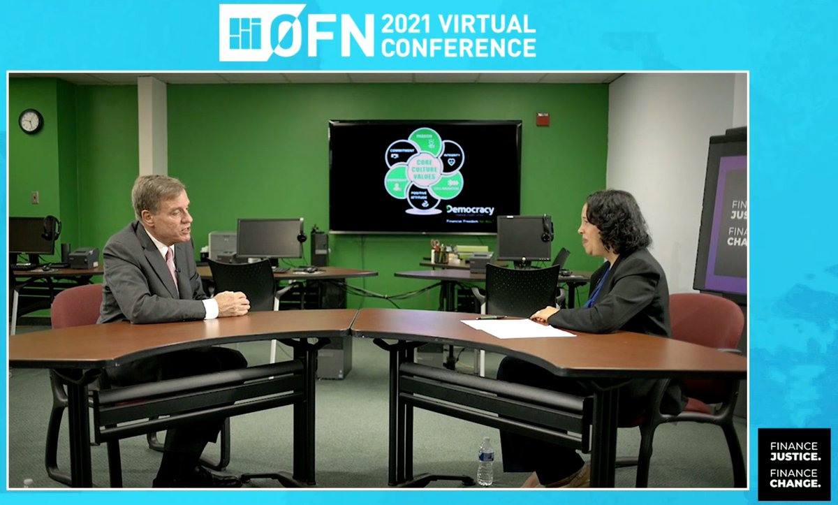 .<a href="/MarkWarner/">Mark Warner</a> pointing out some of the same #PPP insights as <a href="/IsabelCGuzman/">Isabel Casillas Guzman</a> last night. We lost 400k black owned #smallbiz in 2020. Lack of pre-existing banking relationships were a major issue. Historical access issues were magnified in the midst of the pandemic! #FinanceJustice