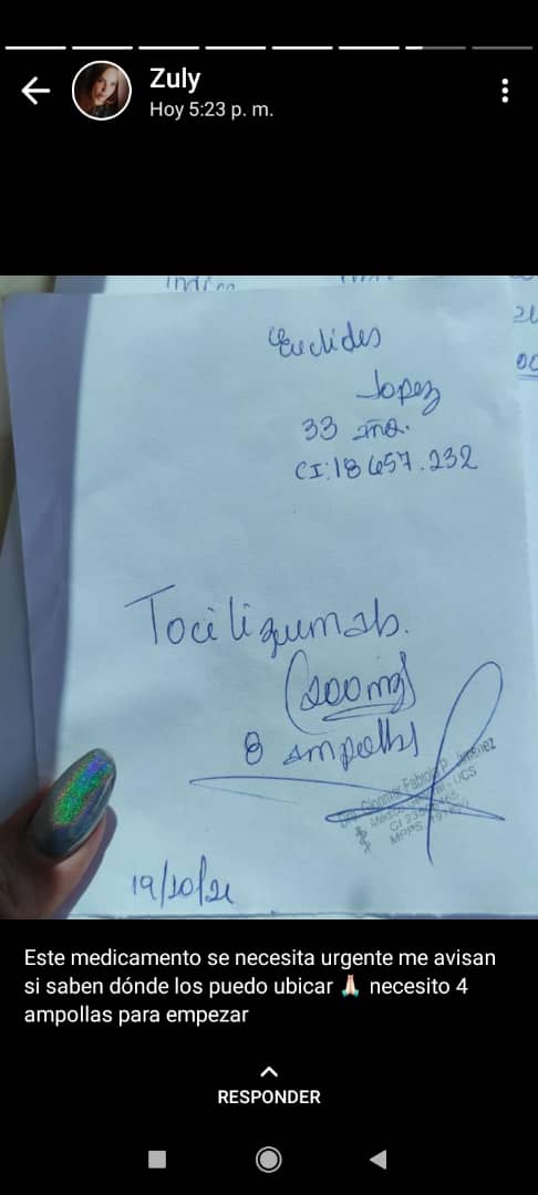 ZULYMARTINEZ's tweet photo. Necesito con carácter de urgencia dónde puedo ubicar estás ampollas #pacientecovid recluido #uyapar #Rt @PableOstos https://t.co/Y0RZs1sVbG