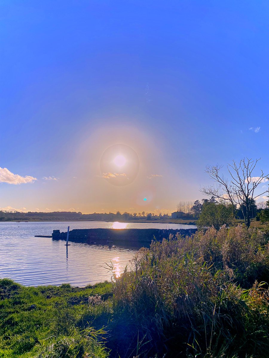 Beautiful October evening by Loughrea Lake ….