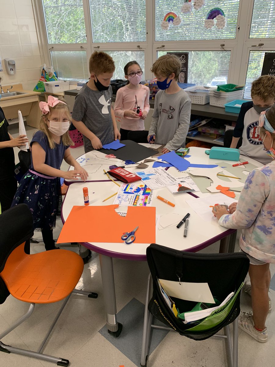 chfreeland's tweet photo. Making models of the landforms we researched! #cherokeeinspires #cheetahstrong https://t.co/20R812EkKl
