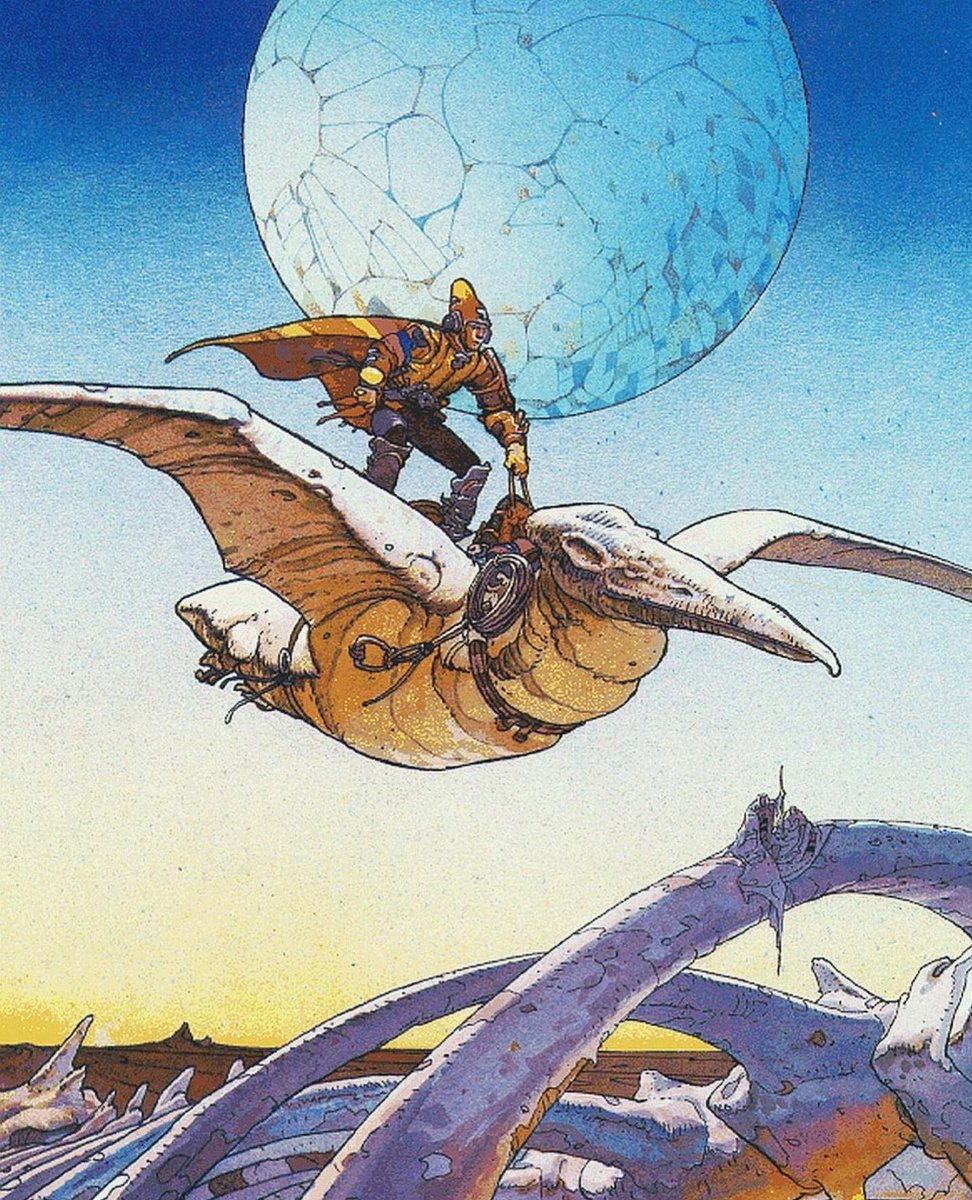 Jean 'Moebius' Giraud's French comic Arzach (1975) was one of the