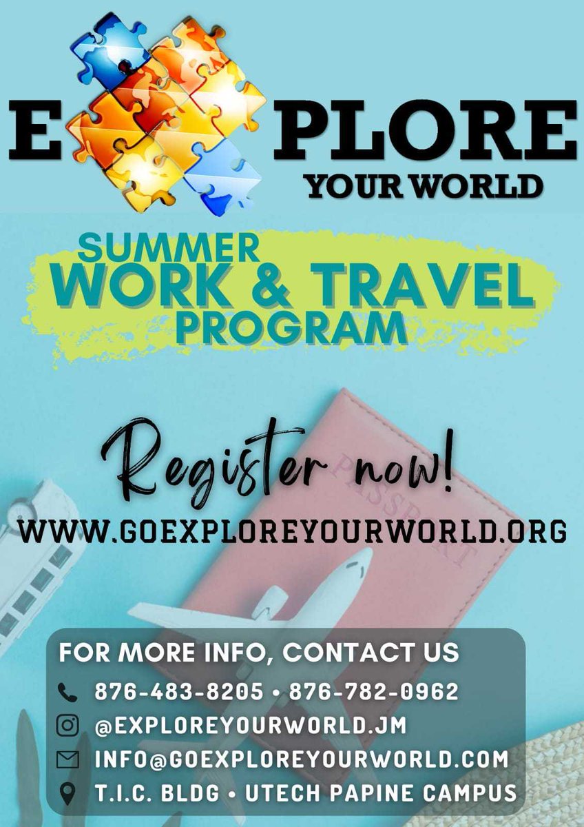 UWIPlacement's tweet photo. Overseas Work and Travel: Explore your World!

Contact them today for more information on work and travel summer 2022 https://t.co/IgBJRl7sX1