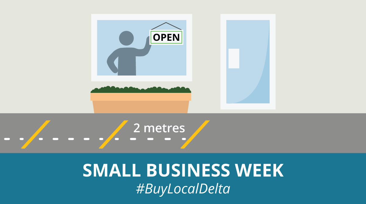 DeltaBCCouncil's tweet photo. Celebrating #SmallBusinessWeek in #DeltaBC and all the amazing local businesses in our community! Small businesses are the ❤️ of this community. Help support the economic recovery and resilience of local businesses and #BuyLocalDelta. https://t.co/1GU4SlHUZ0
