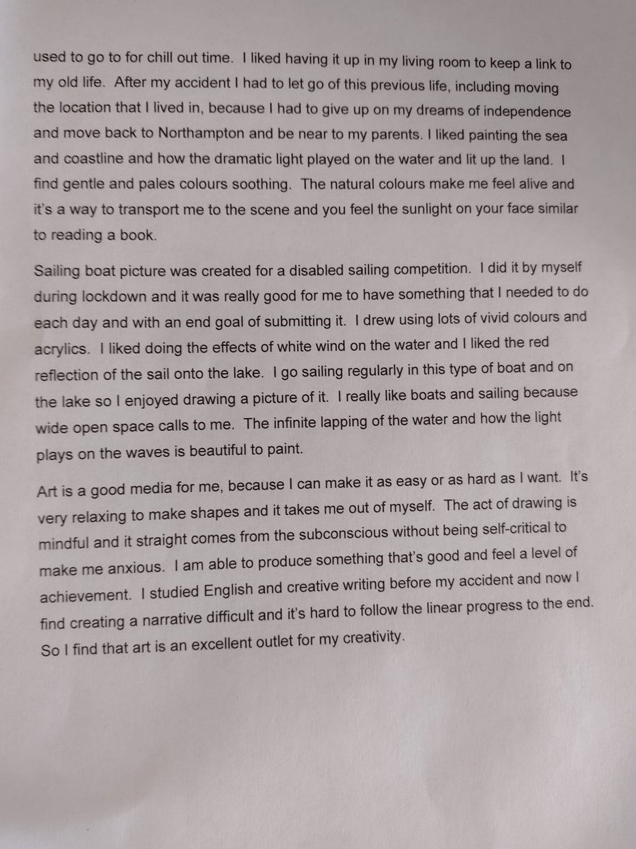 PhysioFunction's tweet image. Meg is a client and friend of PhysioFunction and we are really proud to share her artwork with the delegates at the BABICM conference today. The positive feedback on the artwork and the narrative behind her art has been inspiring! ow.ly/93dR50GuIgM #clientartwork