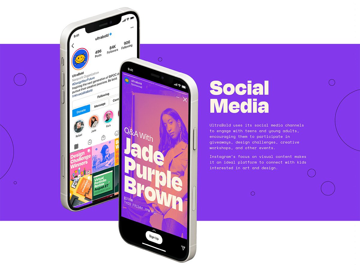 AdobeXD's tweet photo. We ❤️  this concept for a campaign created to inspire the next generation of BIPOC designers to pursue their creative passions. 🎨: A thesis project by Kelsey R for @MIAD_edu: https://t.co/Lf6wFDxAZE https://t.co/XsWczsryfz