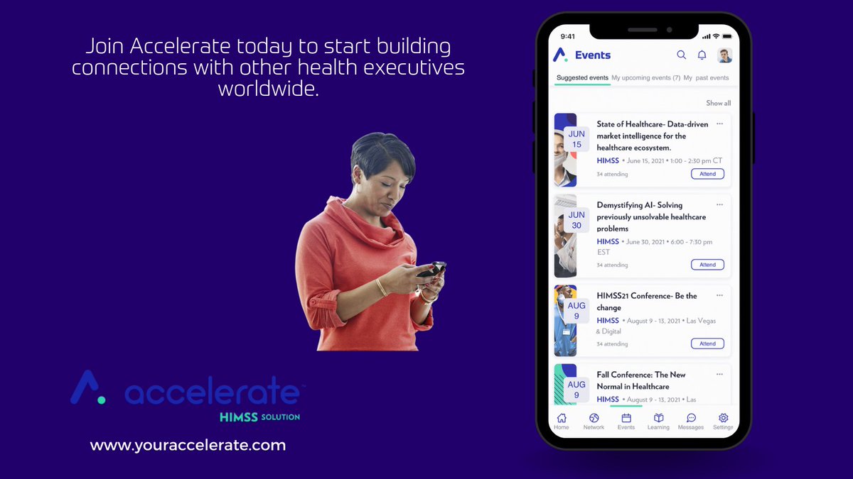 your_accelerate's tweet photo. Whatever guidance and insights you’re seeking, Accelerate enables instant, secure and private collaboration between health system and hospital executives from leading health institutions around the globe
👉 https://t.co/NaXpROP7L4 
#YourAccelerate #DigitalHealth #HealthExecutives https://t.co/AWShEUiNlK