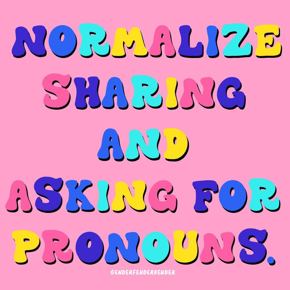 JanisIrwin's tweet photo. It’s #InternationalPronounsDay. Normalize sharing and asking for pronouns. It’s an easy thing that goes a long way to make people feel safe and supported. 

My pronouns are she/her. What are yours? https://t.co/0ZRUa7mx2m