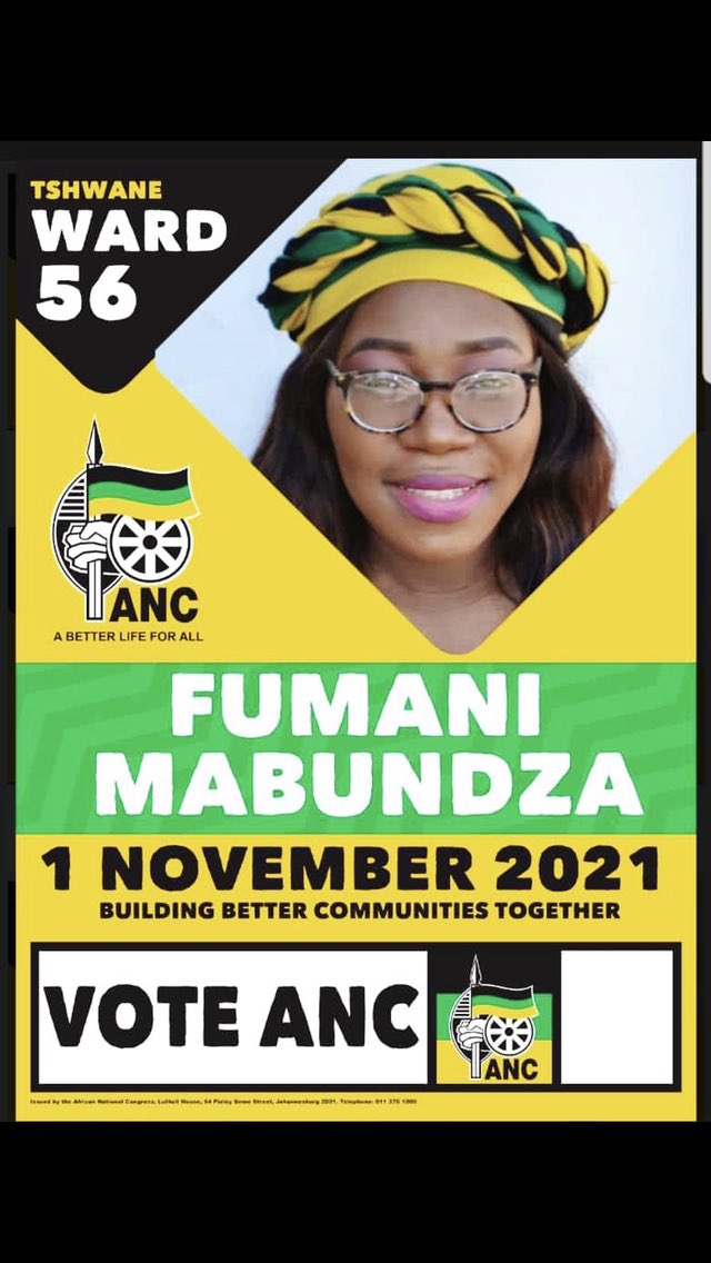 MashileThuto's tweet photo. ANC WARD 56 is celebrating and honouring African Pride month @56_anc  @AfricanWomanIam. We urge all young people to attend this program and vote #Mochapalong  @ANCWL_hq @ANCYLhq @ANCYLTshwane for the African National Congress on the 1st of November.

🖤💚💛 https://t.co/ST1ugT3MZW