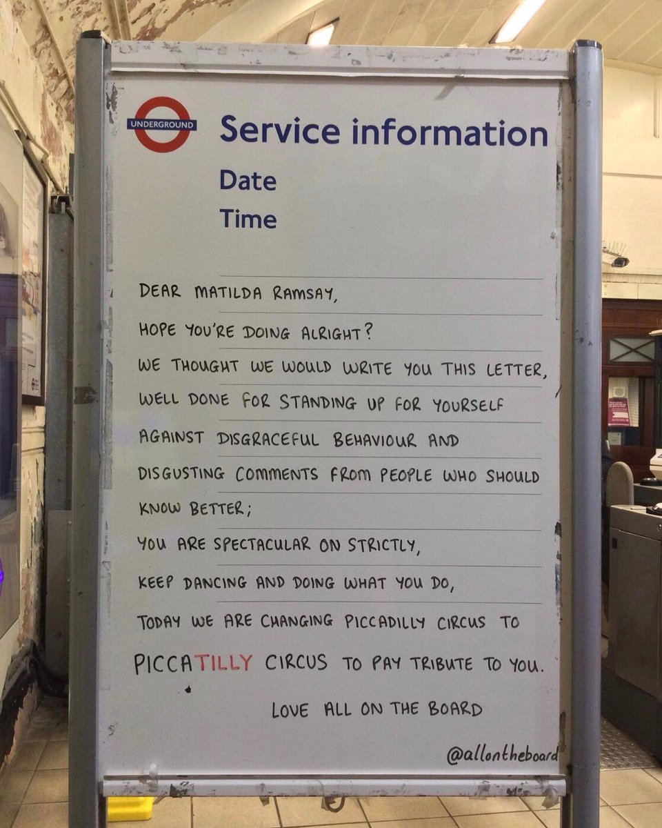 Dear Tilly Ramsay,
Hope you’re doing alright?
Well done for standing up for yourself against disgraceful behaviour and disgusting comments from people who should know better.
You are spectacular on Strictly and thanks for being you.
Love <a href="/allontheboard/">All On The Board</a> 

#TillyRamsay