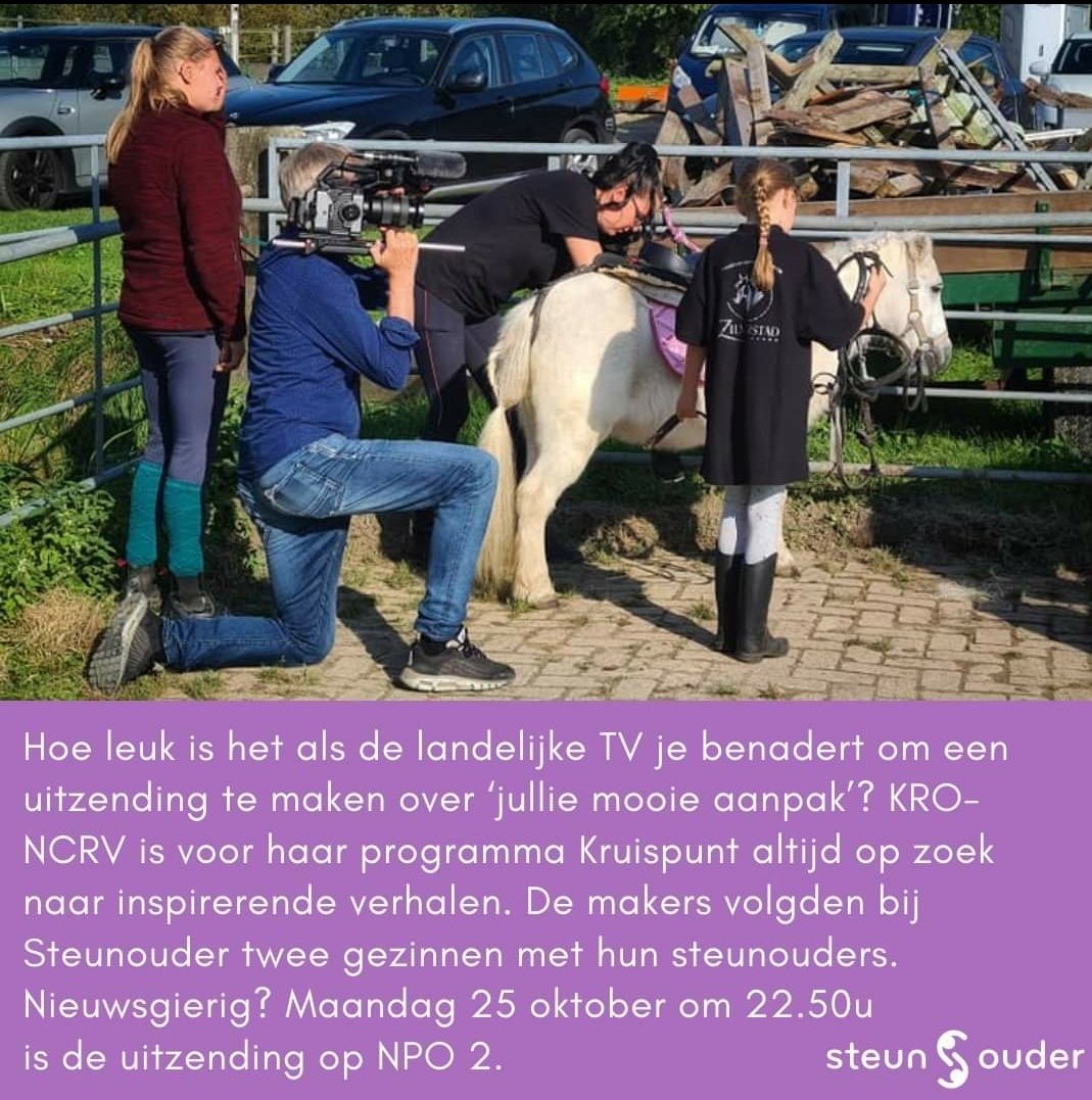 #KROKruispunt heeft een uitzending gemaakt over #Steunouder. Deze wordt maandag 25 oktober uitgezonden. 
Zou steunouder jou kunnen helpen? Of is steunouder worden iets voor jou? Neem contact op steunouder.nl/Hattem