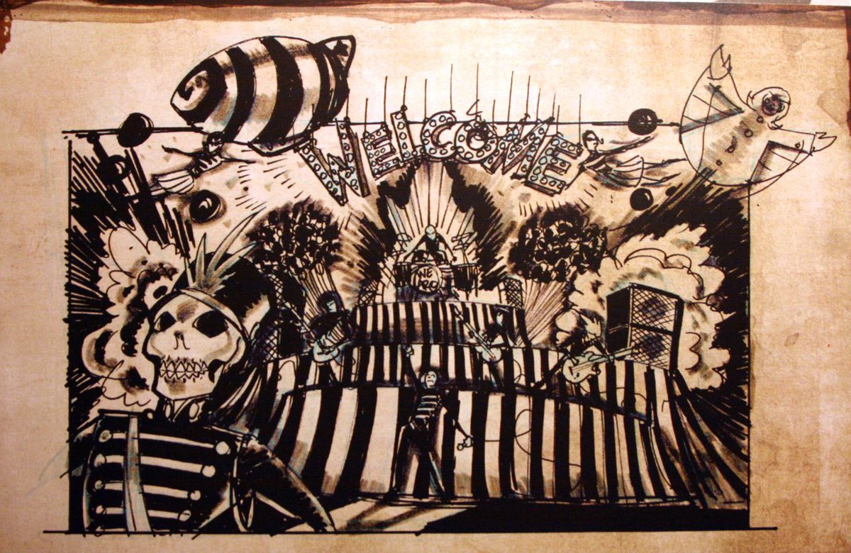 here’s some of gerard’s concept sketches for the black parade bc today’s the 15th anniversary and i love them