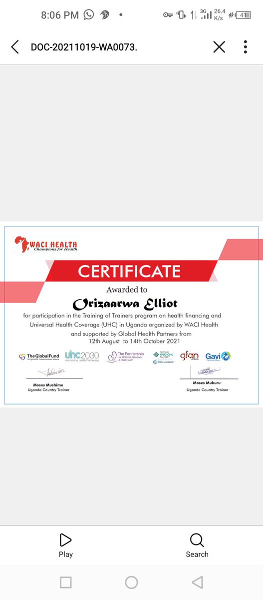 Elliot Orizaarwa (@elliotorizaarwa) on Twitter photo Just concluded avirtual training of trainers program on health financing and universal health coverage .It was alearning and unlearning space .#Genderandhealthfinancing <a href="/WEGCDA3/">WEGCDA</a> <a href="/mushime/">Mushime Moses™</a> <a href="/CSBAGUGANDA/">CSBAG (csbag.org)</a> <a href="/ISERUganda/">ISER Uganda</a> <a href="/cogeUG/">COGEuganda</a> <a href="/IAFacilitators/">IAF</a> <a href="/MinofHealthUG/">Ministry of Health- Uganda</a> Just concluded avirtual training of trainers program on health financing and universal health coverage .It was alearning and unlearning space .#Genderandhealthfinancing <a href="/WEGCDA3/">WEGCDA</a> <a href="/mushime/">Mushime Moses™</a> <a href="/CSBAGUGANDA/">CSBAG (csbag.org)</a> <a href="/ISERUganda/">ISER Uganda</a> <a href="/cogeUG/">COGEuganda</a> <a href="/IAFacilitators/">IAF</a> <a href="/MinofHealthUG/">Ministry of Health- Uganda</a>