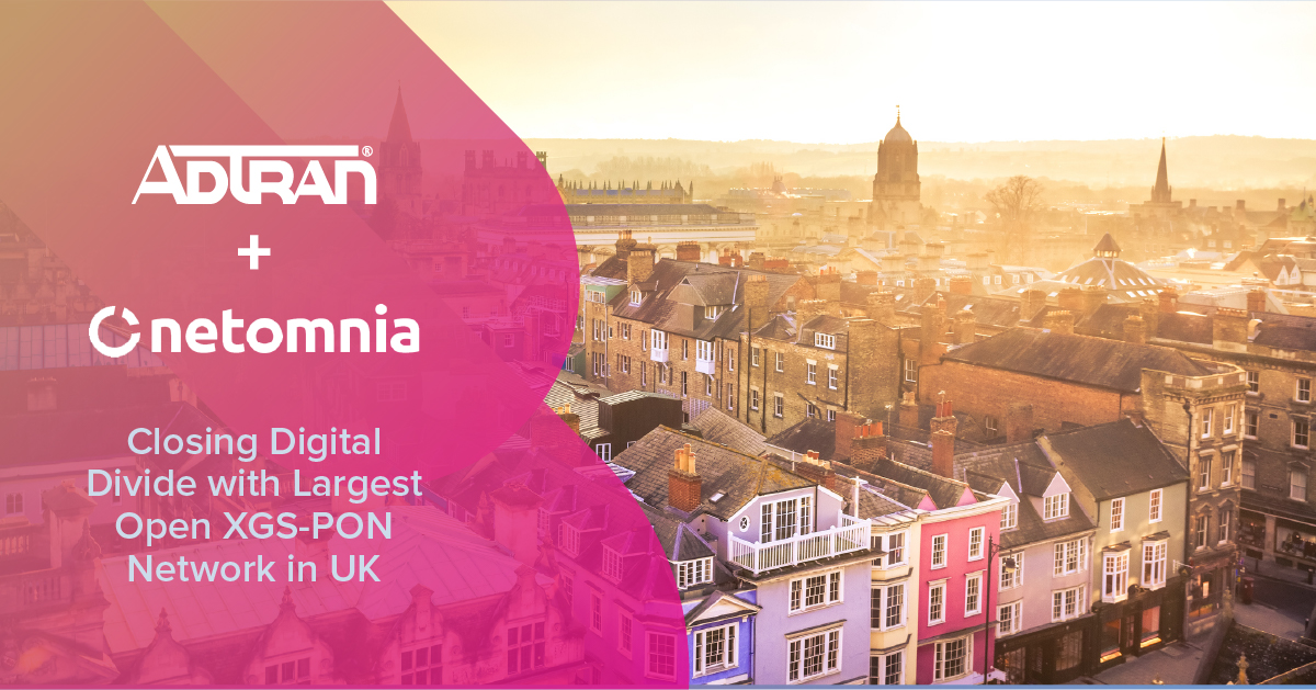 Adtran's tweet image. We just announced @netomniafibre is leveraging our #SDAccess architecture, creating one of the UK’s most advanced, high-speed #fibre access #networks passing 50,000 premises within the first year. Learn more here! bit.ly/3CwvYKV #broadband #network #ConnectedBritain