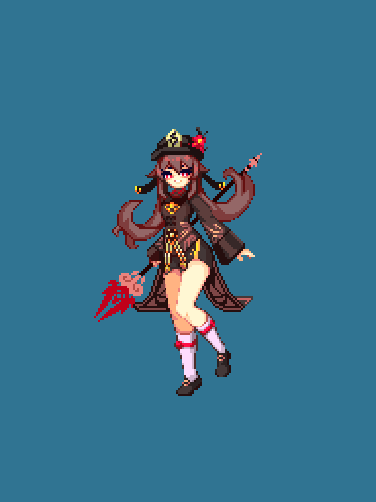 2Diamonded's tweet photo. wip 
#pixelart #ドット絵
 #原神  #HuTao https://t.co/IgoXLqTGt4