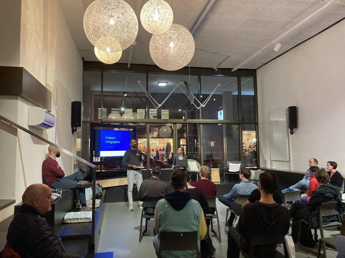 mgfeller's tweet photo. Finally at a meetup again! The great @MarinaBraem is talking about infographics at the beautiful @WondrousLTD HQ. Super interesting!🙏🏻 #dxmeetup https://t.co/YbzTaV6aeD