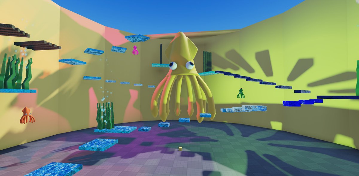 Shedletsky's tweet photo. I heard squid games are popular with the youth these days so I made a squid game. https://t.co/vID7WHRnTO