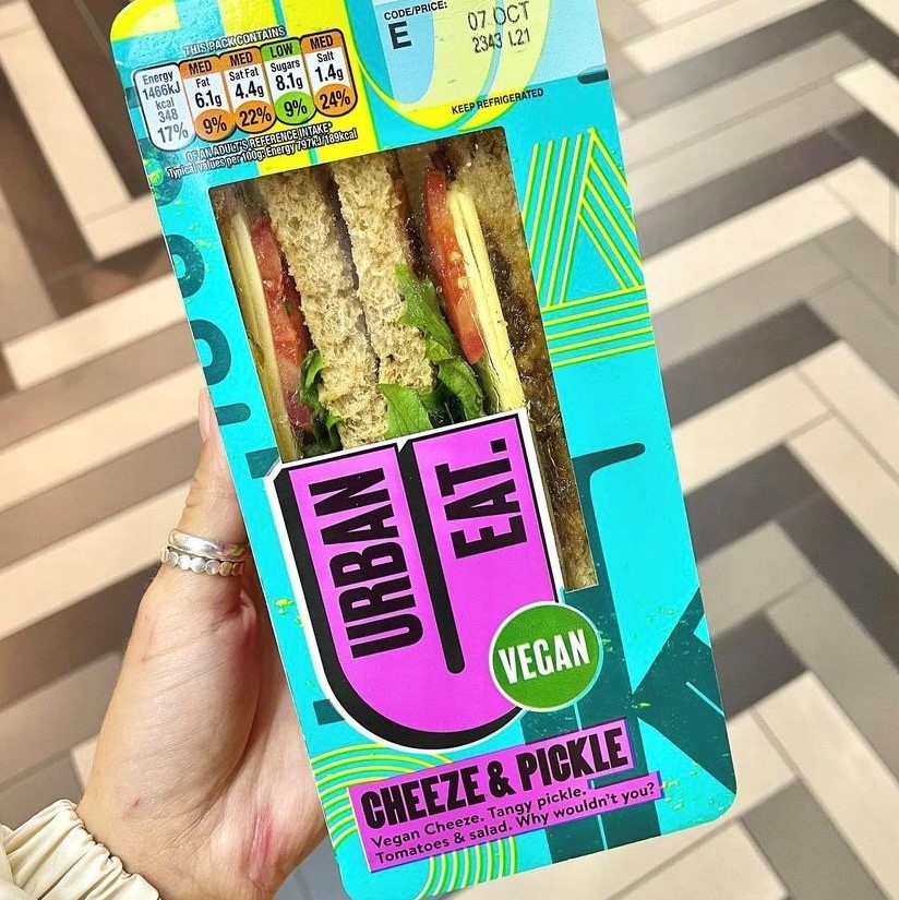 Alexandra (vegan_alexandra on Instagram) shared this pic of our new-look #UrbanEat packaging and said she was so excited to find a #Vegan option that tasted just like a cheese ploughman’s 🥪! You can find our range at <a href="/motoway/">Moto Hospitality</a>, <a href="/welcomebreak/">Welcome Break</a>, <a href="/myLondis/">Londis</a> and <a href="/DiscoverBudgens/">Budgens</a> 🥪👊.