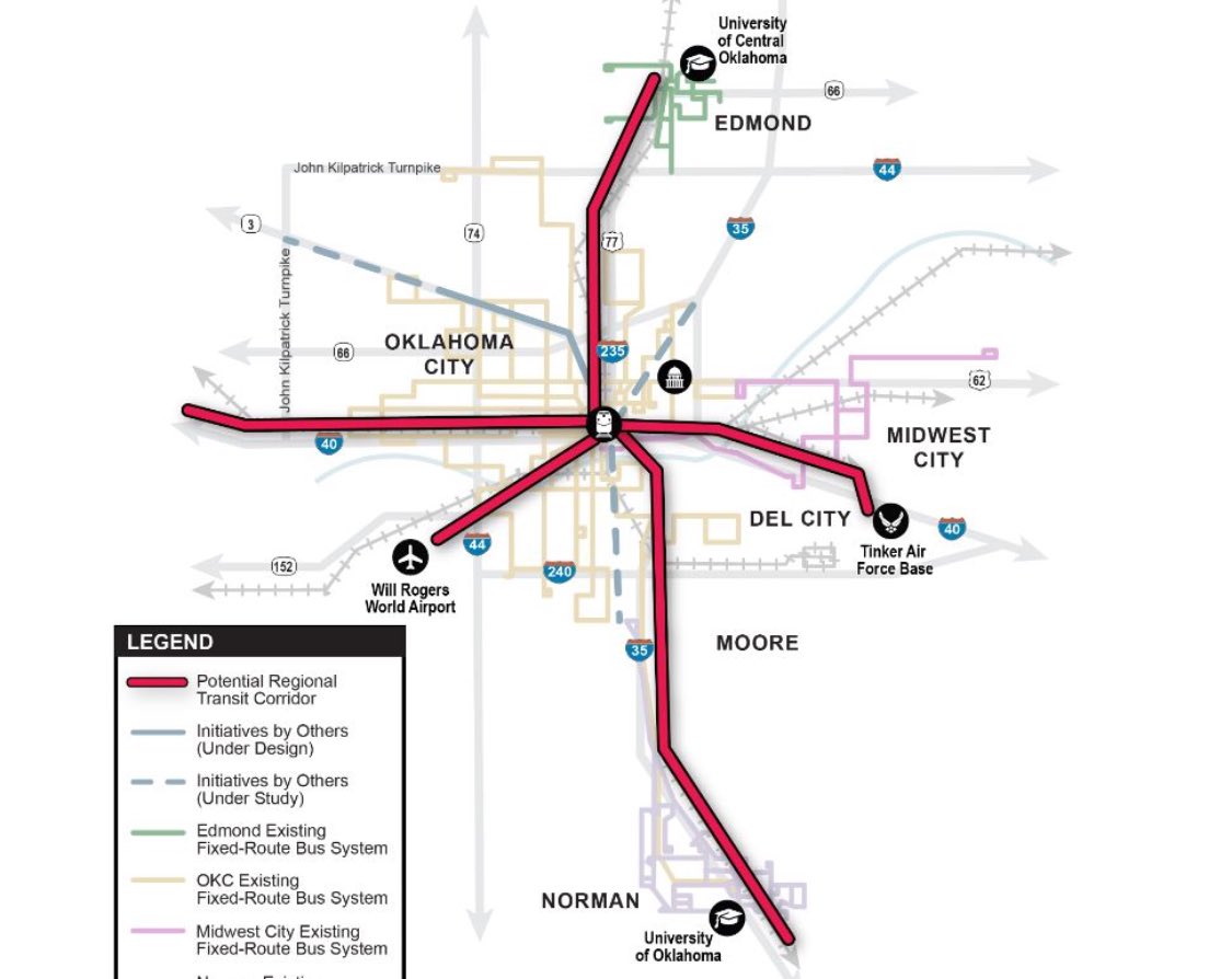 okcchamber's tweet photo. “Most cities have had an RTA for decades. We’re starting from scratch and we have a great board…we’re looking heavily into a commuter rail system and it has progressed well.” 
- RTA Vice Chair Marion Hutchison https://t.co/XHYKL4HiB9