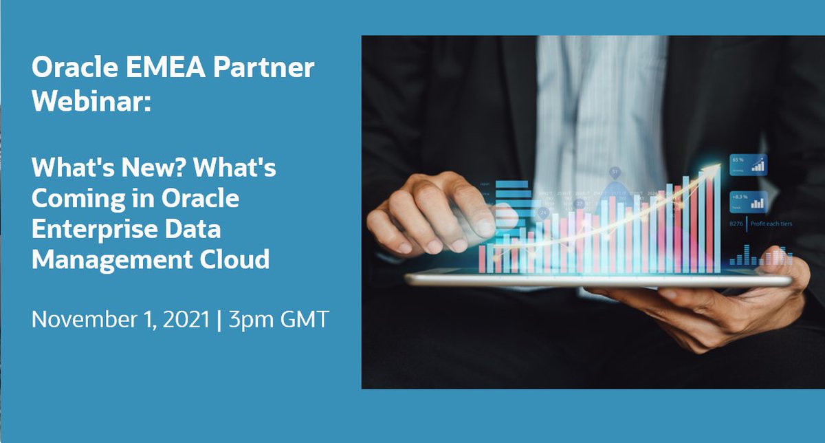 toby_hatch's tweet image. See what&apos;s planned for upcoming releases. Use these insights to show clients how they can use Oracle&apos;s agile Enterprise Data Management platform. Must be an active OPN Member to attend bit.ly/3jmNxWN 
#OracleEDM
#Enterprisedatamanagement
#CloudEPM