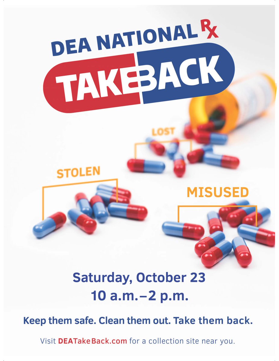 DistrictHeights's tweet photo. National Drug (Rx) Take Back Day - 2021 https://t.co/FO3gL9uVGN https://t.co/n6uWBi6fdR