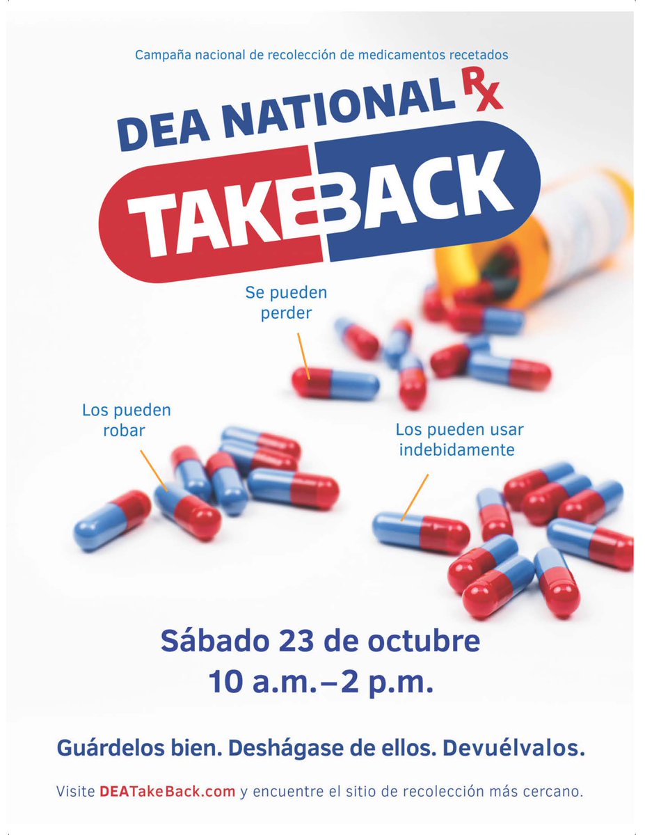 National Drug (Rx) Take Back Day - 2021 ocv.im/rkjaWSl