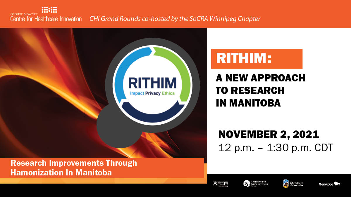 CHImbca's tweet photo. #RITHIM represents the next evolution for #research in #Manitoba. Join @umanitoba @um_research @SharedHealthMB @Research_MB and @MBGov on Nov 2 to learn more about RITHIM.
Register here: https://t.co/m2AfdT2N0p https://t.co/EZduuChvyW