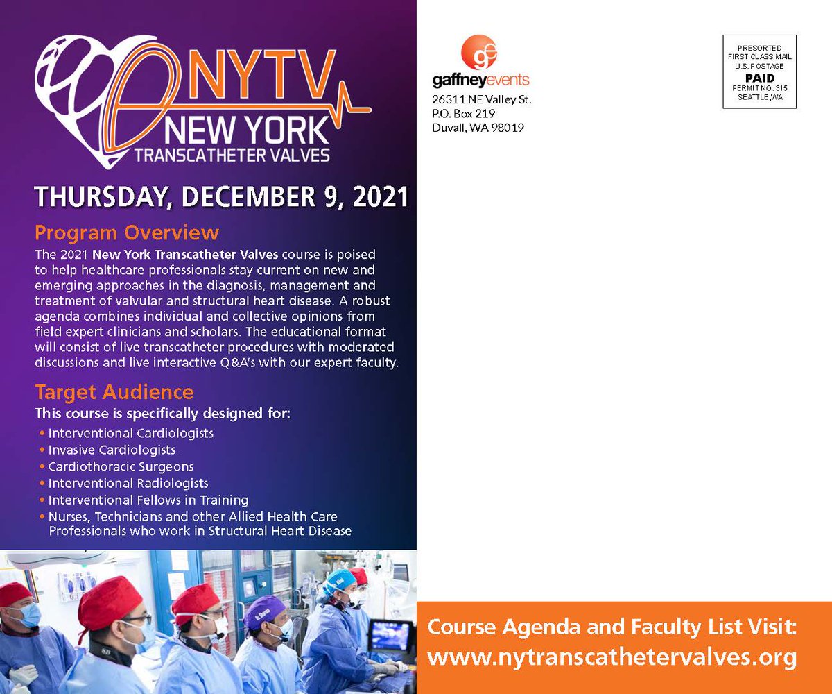 ccclivecases's tweet photo. Save the Date! - NY Transcatheter Valves - Thursday, December 9, 2021 in NYC

More information at: https://t.co/GvQ8fIJnwa

#saminsharma @DoctorKini @Drroxmehran @GilbertTangMD @KHERA_MD
#transcathetervalve #valves #mitraclip #tavr #tmvr #interventionalcardiology #cardiotwitter https://t.co/7aAfHW9Ne4