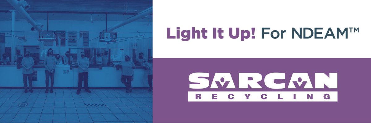 Tomorrow night, buildings across #SK and #Canada are turning on purple and blue to bring awareness to the many benefits of hiring people experiencing disability.  

Join our #SARCAN depots #LightitUpForNDEAM and #EngageTalent in your business!