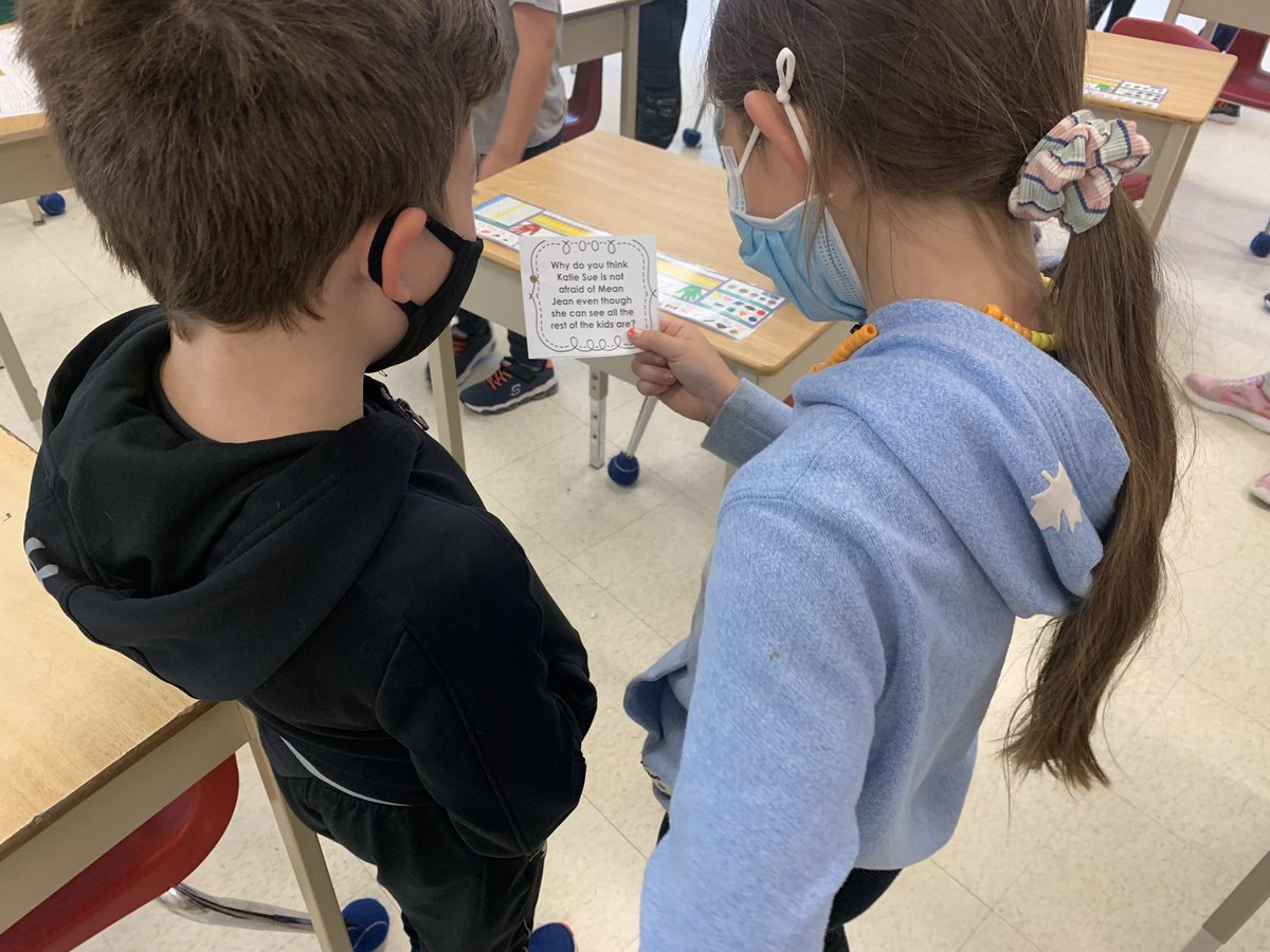 AmyWara's tweet photo. Ss broke out their best dance moves while we played Musical Questions today. Is it possible that we had too much fun? Using our oral language skills today to enhance our written reading responses tomorrow. @kcookclass @OrchardParkPS @SCDSBLiteracy @scdsb https://t.co/La1fRfbZKE