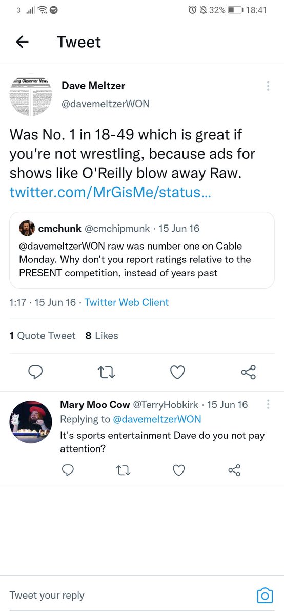 TheAaronMalone's tweet photo. @MeltzerSaidWhat Also these tweets seem to completely evade people https://t.co/ZWOsdkNrMZ