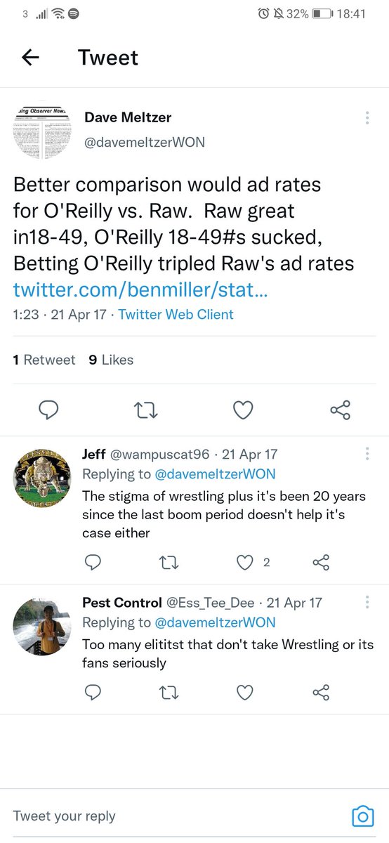 TheAaronMalone's tweet photo. @MeltzerSaidWhat Also these tweets seem to completely evade people https://t.co/ZWOsdkNrMZ