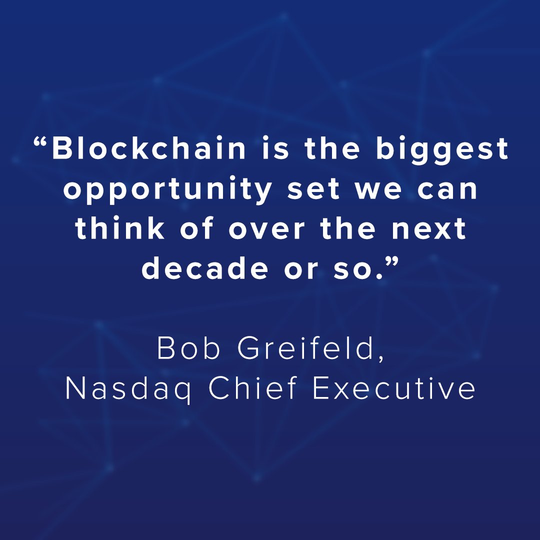 blockchain_army's tweet image. Hundred percent agreed to that, what do you think? #blockchain #blockchainarmy #nasdaq #bobgreifeld