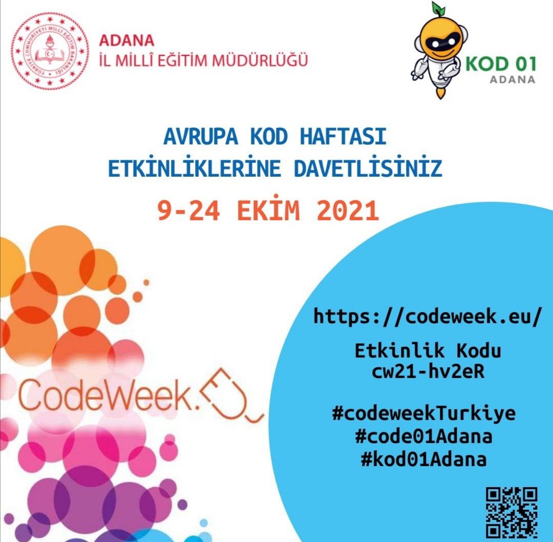 KaranfilogluEda's tweet photo. @CodeweekTurkiye @CodeWeekEU @adanamem @tcmeb @_muratsert_ @Saricam_Mem @Eminezd78647086 @KaranfilogluEda                                       Hacivat sınıfı kodlama haftası etkinlikleri ☺️ https://t.co/sXJTNsJ2ZW